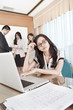 Businesswoman working in the office
