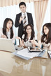 Group of business people discussion