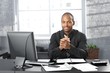 Businessman at office desk
