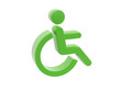 Illustration: disability icon symbol disability icon symbol