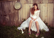 Lonely bride at one with their life problems