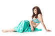 beautiful woman in dancing arabic dance