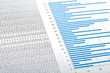 Blue chart and numbers Blue chart and numbers