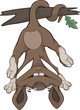 Cheerful monkey. Cartoon