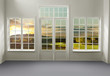 Room with lake view (includes clipping path)