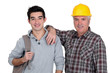 Father and son portrait