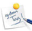 Notizzetel guten Tag