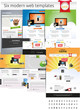 Six modern web templates