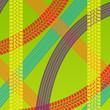 Summer tire tracks colorful pattern illustration collection