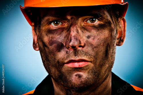 Photo: portrait oil industry worker portrait oil industry worker