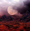 Dark fantasy landscape