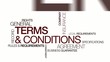 General Terms and Conditions business video tag cloud animation