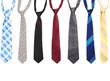 ties isolated on white