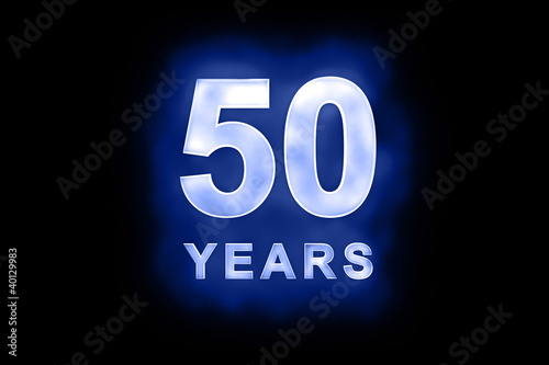 Illustration: Fifty Years In Blue Shimmering Lights Fifty Years In Blue Shimmering Lights