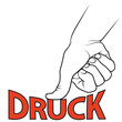 Druck ausüben- Handsymbolik