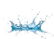 Water splash, isolated on white background