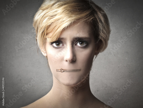 Photo: Shut up woman Shut up woman