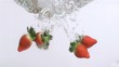 Video: Delicious strawberries in super slow motion falling Delicious strawberries in super slow motion falling