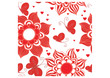 Valentine Pattern with butterfly and flowers Valentine Pattern with butterfly and flowers