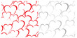 pattern with hearts pattern with hearts