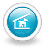 Light Blue Icon "Kennel / Dog Shelter"