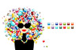 Interface icons concept, fashion woman for your design Interface icons concept, fashion woman for your design