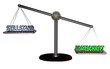 3D Waage3 - STILLSTAND - FORTSCHRITT