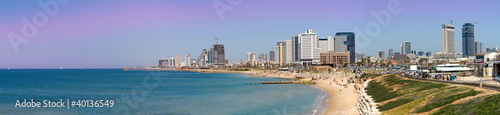 Photo: Tel-Aviv beach panorama.Jaffa. Israel. Tel-Aviv beach panorama.Jaffa. Israel.