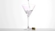 Liquor filling a glass in super slow motion Liquor filling a glass in super slow motion