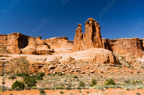 Foto: Rocky Canyon Desert Landscape Background Rocky Canyon Desert Landscape Background