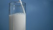 Fresh milk flowing in super slow motion