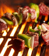 beef shishkababs on the grill