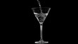 Alcohol poured in super slow motion 