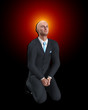 Businessman Preying