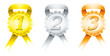 Three medals Three medals