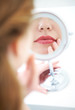 woman with mirror