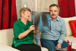 Doctor show X-ray to senior man