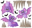 Cartoon bats collection Cartoon bats collection