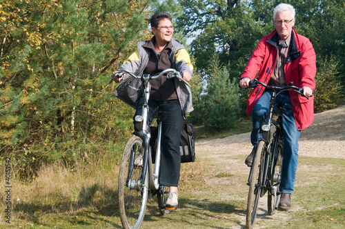 Photo: Seniors on a bike Seniors on a bike