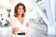 Happy businesswoman