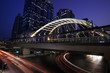 Photo en ligne au meilleur prix Light of traffic in urban city at night,bangkok Thailand