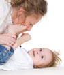 Photo: Young mummy and kid Young mummy and kid