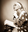 Girl reading a book