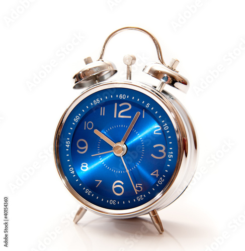 Photo: blue alarm clock blue alarm clock