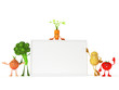3d rendered illustration of some funny food characters