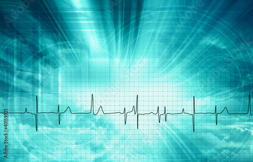 Illustration: heart beat backdrop heart beat backdrop
