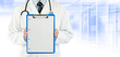 doctor holding graph paper