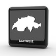 Button 3d Karte Schweiz schwarz