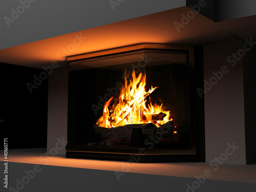 Illustration: fireplace fireplace