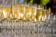 glasses of champagne